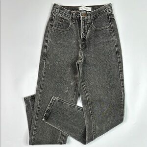 Vintage Calvin Klein Sport Grey Black Denim High Waisted Jeans Size 4